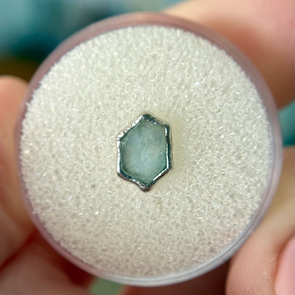 *SOLD* Buddha Jewelry “Pump Up the Volume” White Gold Threadless End